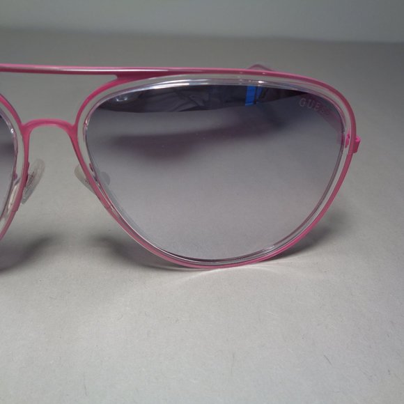 Guess GU6982 Shiny Pink New Women\'s Aviator Style Sunglasses main image 9